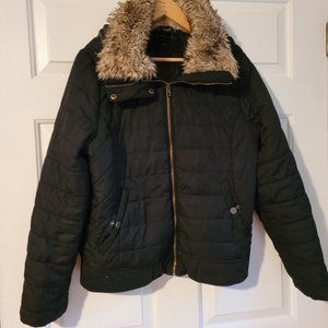 Aeropostale Jacket with Faux Fur Collar